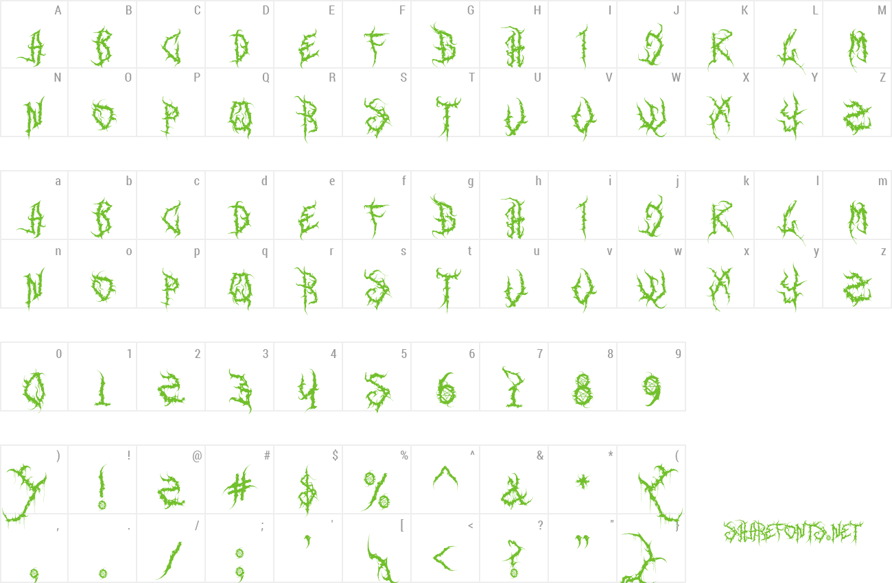 Font Deadly Ground preview